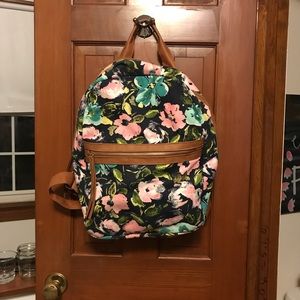 Floral Backpack or book bag